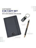 3 in 1 Diary Pen & Keychain Set | Corporate Gift | FeelPrint.in - Image 2