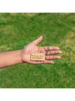 Personalized Dad Engraved Wooden Keychain - Image 2