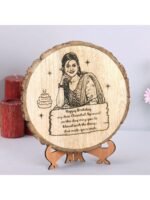 Personalized Round Shape Wood Plank